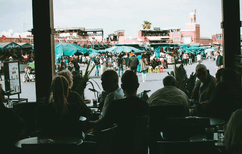 Jamaa el-Fna marketplace in Marrakech, Morocco © Nicolas Postiglioni